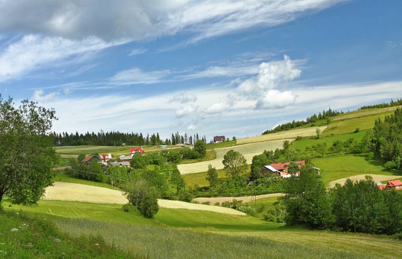 Naturlandschaft in Polen