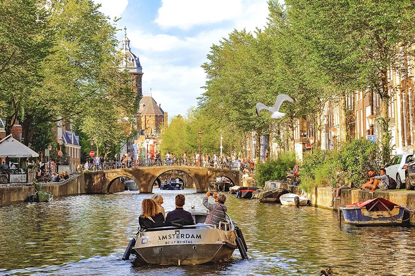 Wasserkanal in Amsterdam